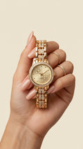 Gilded Grace Crystal Link Watch