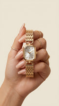 Classic Gold Emerald Cut Timepiece