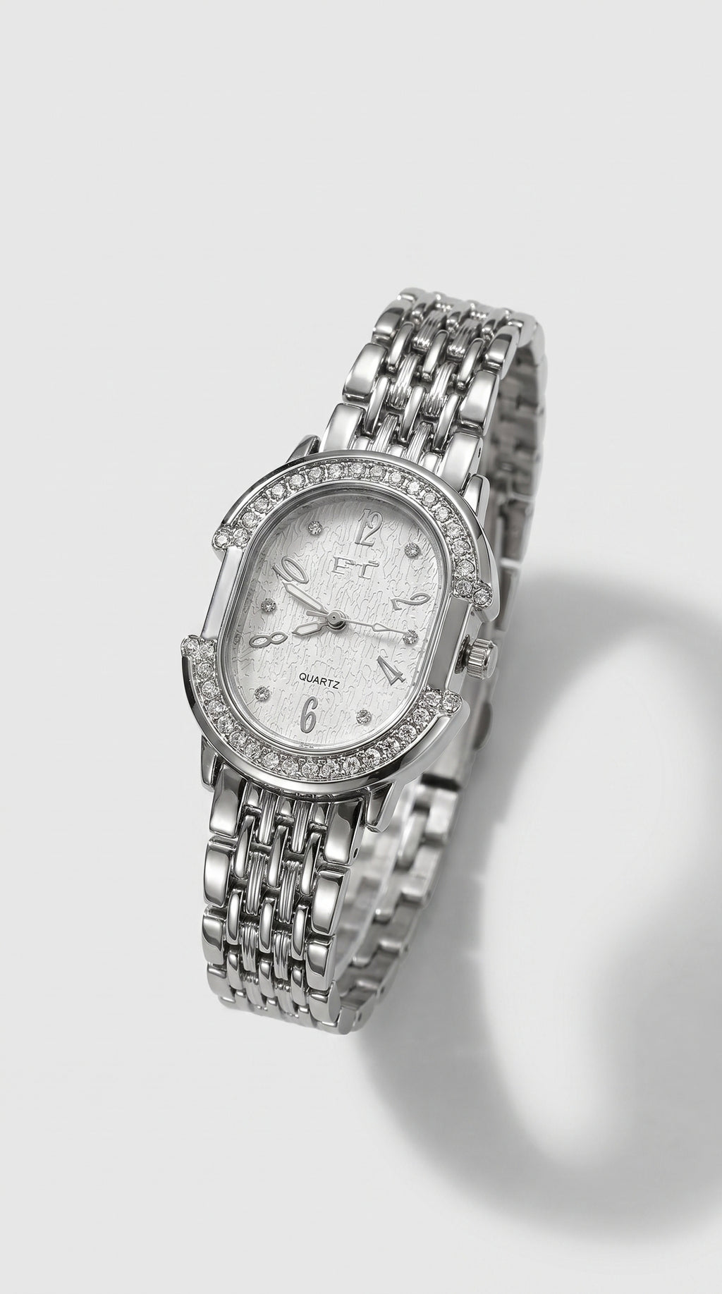 The Elina Oval Crystal Watch