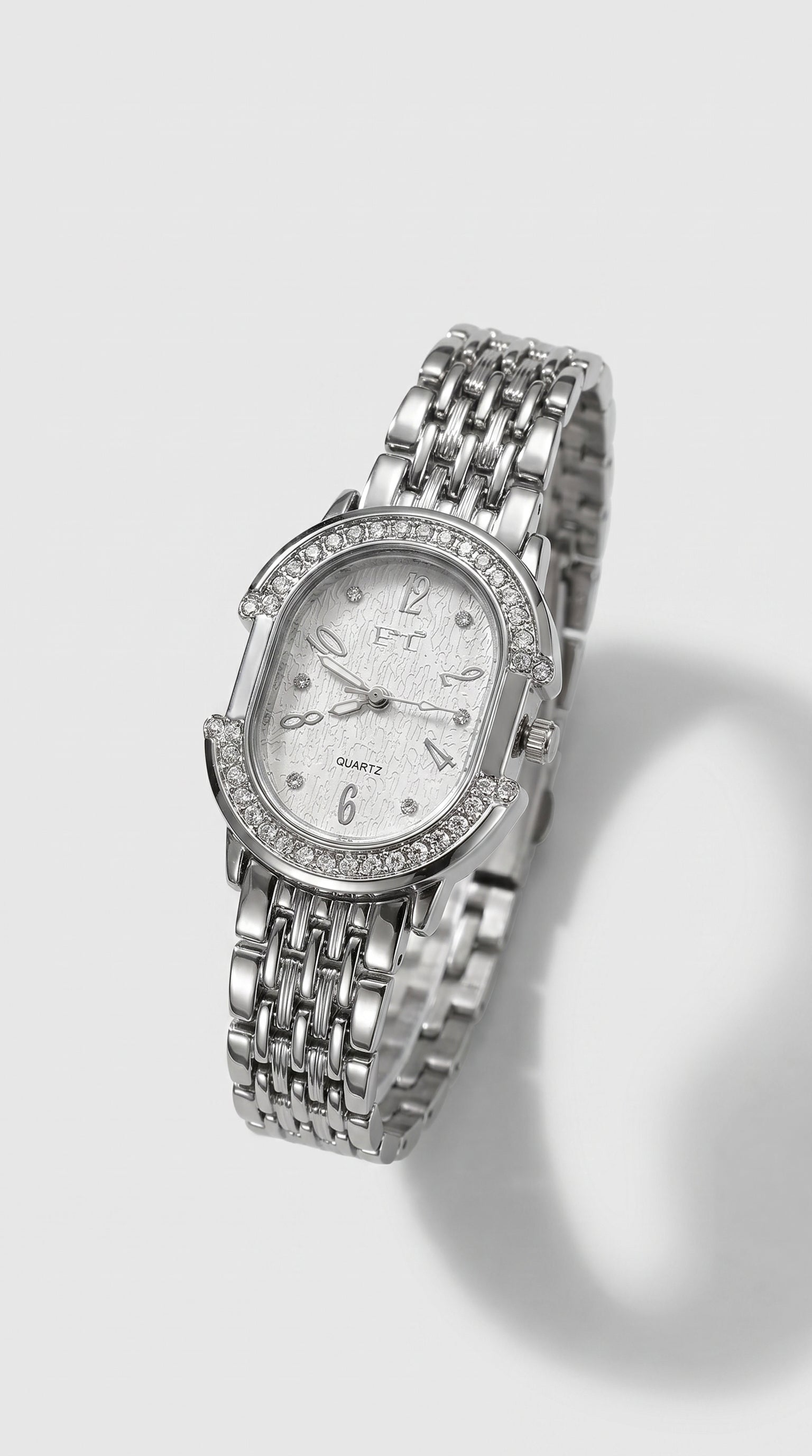 The Elina Oval Crystal Watch