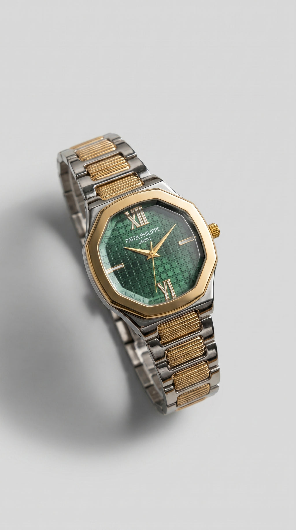 Emerald Essence Two-Tone Luxury Watch