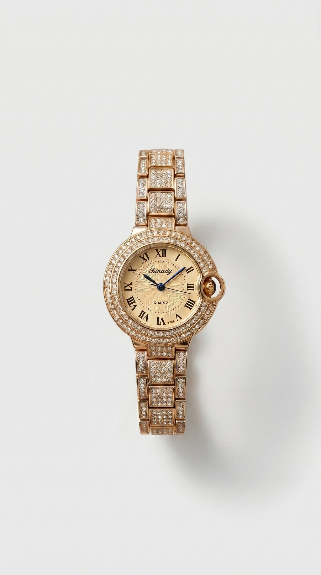 Imperial Roman Gold Diamond Watch