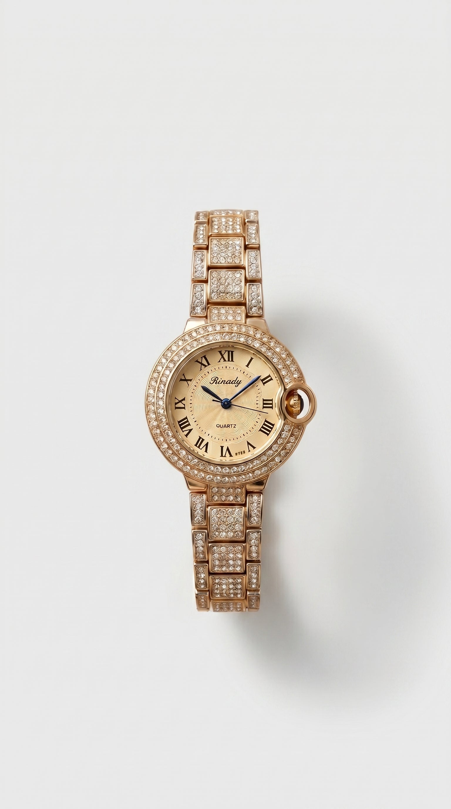 Imperial Roman Gold Diamond Watch