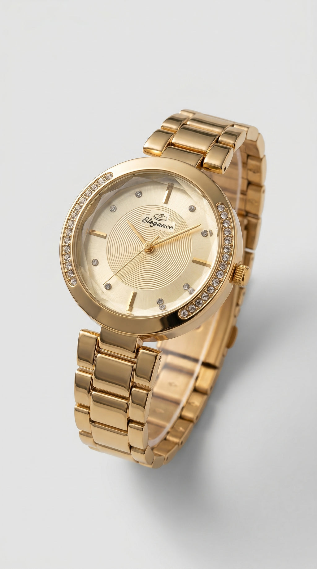 Radiant Gold Prism Elegance Watch