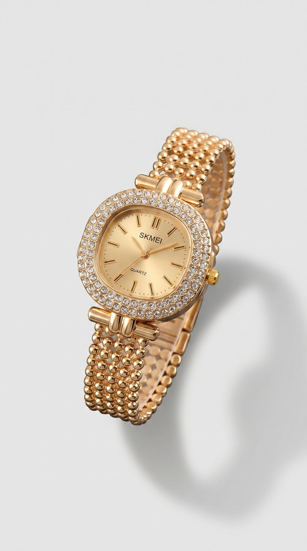 Stellar Gold Beaded Halo Watch