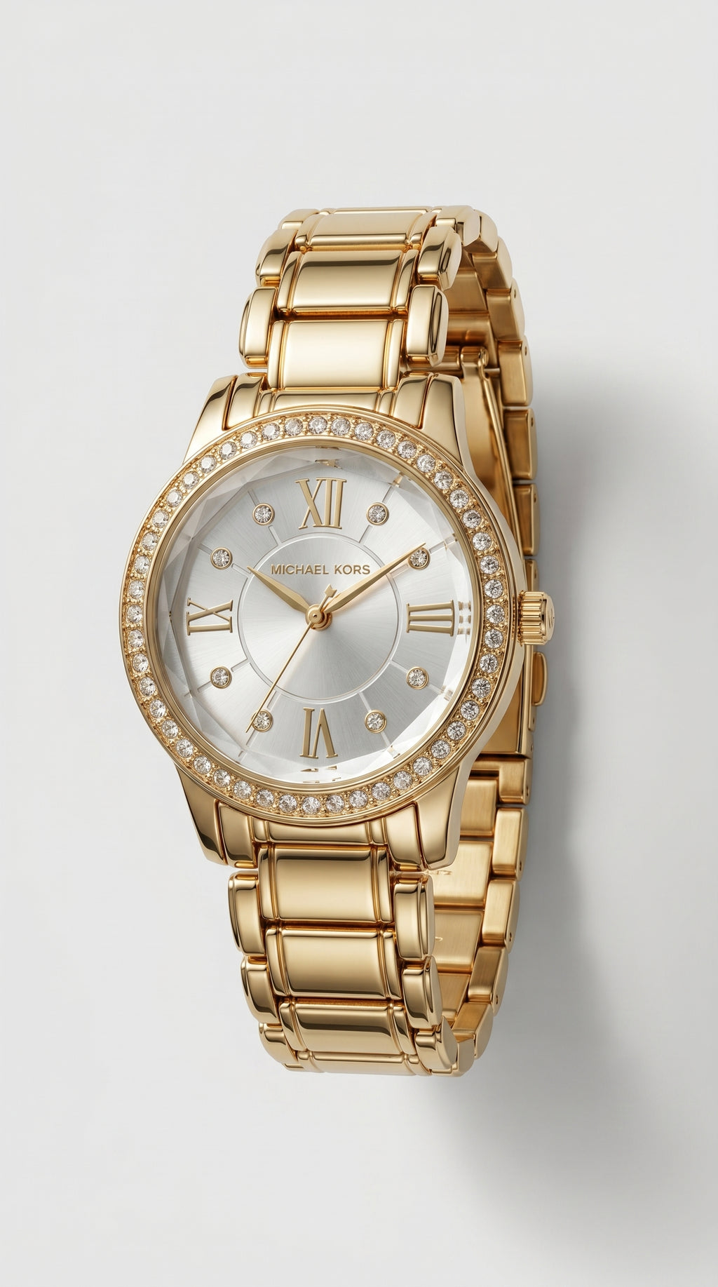 Royal Gold Roman Crystal Timepiece
