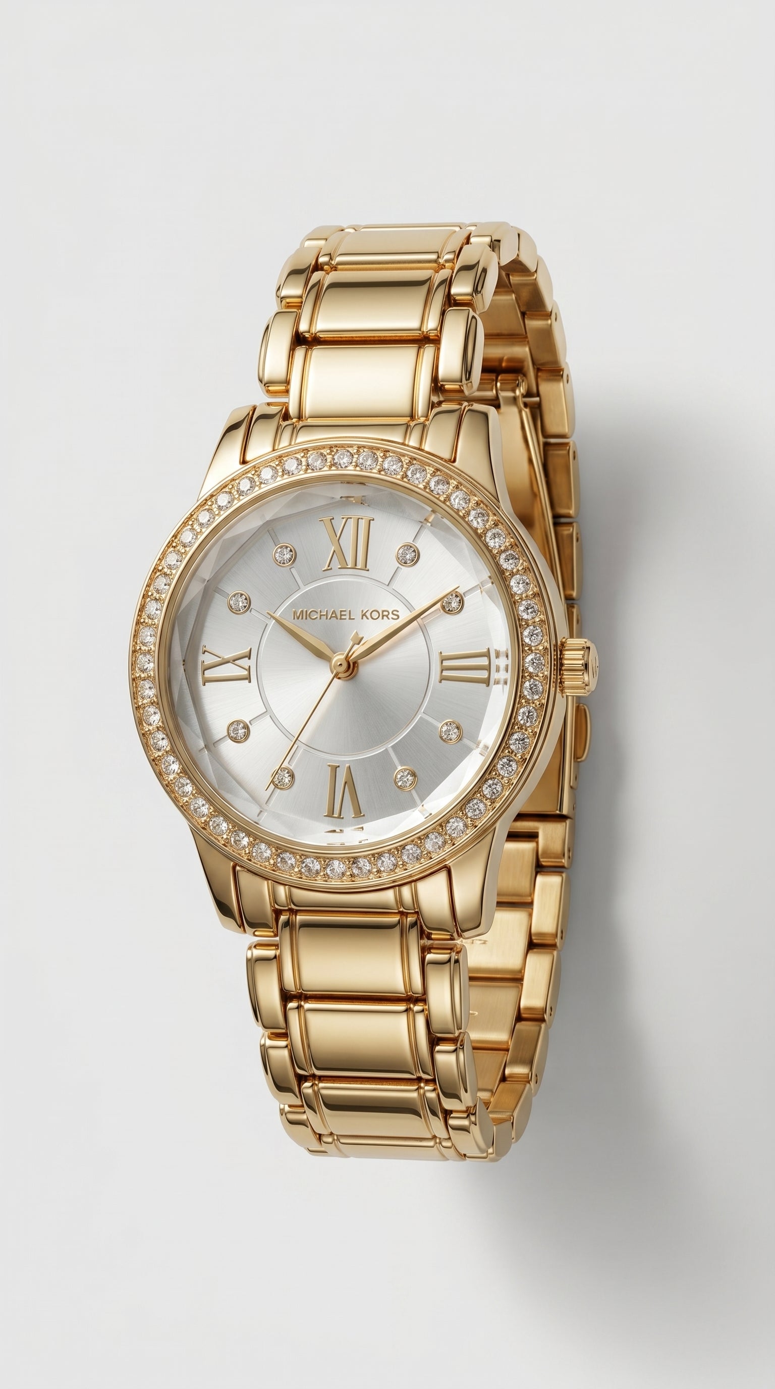 Royal Gold Roman Crystal Timepiece
