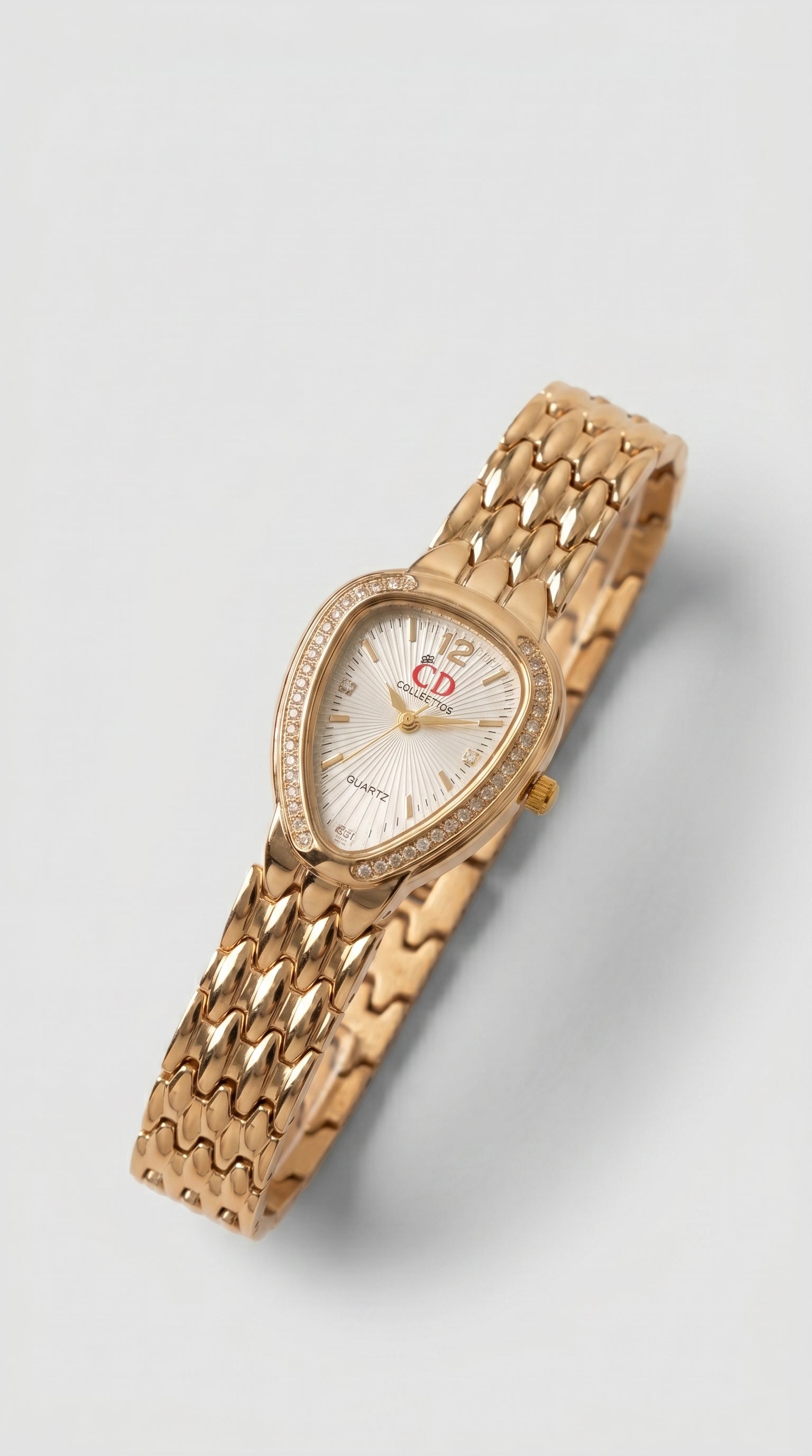 Majestic Serpent Gold Jeweled Watch