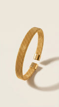 Aura Mesh Gold Open Bangle