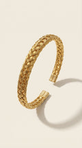 Ethereal Braided Gold Statement Cuff