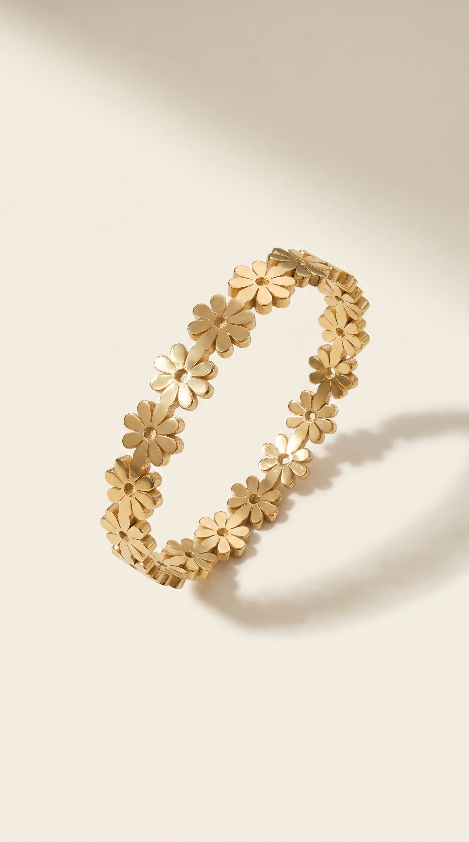 Eternal Golden Bloom Daisy Bangle