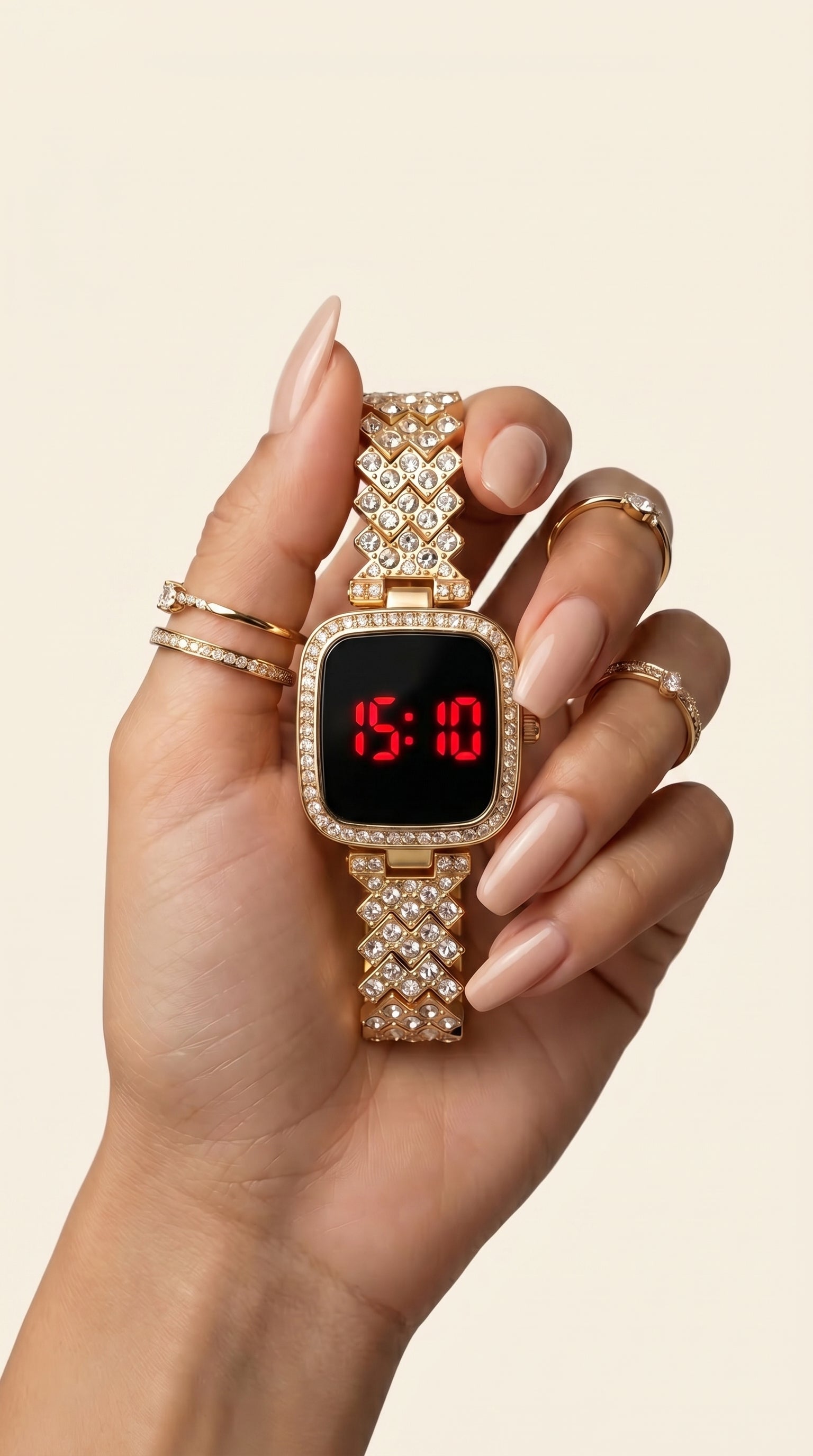 The Glimmer Digital Jewel Watch