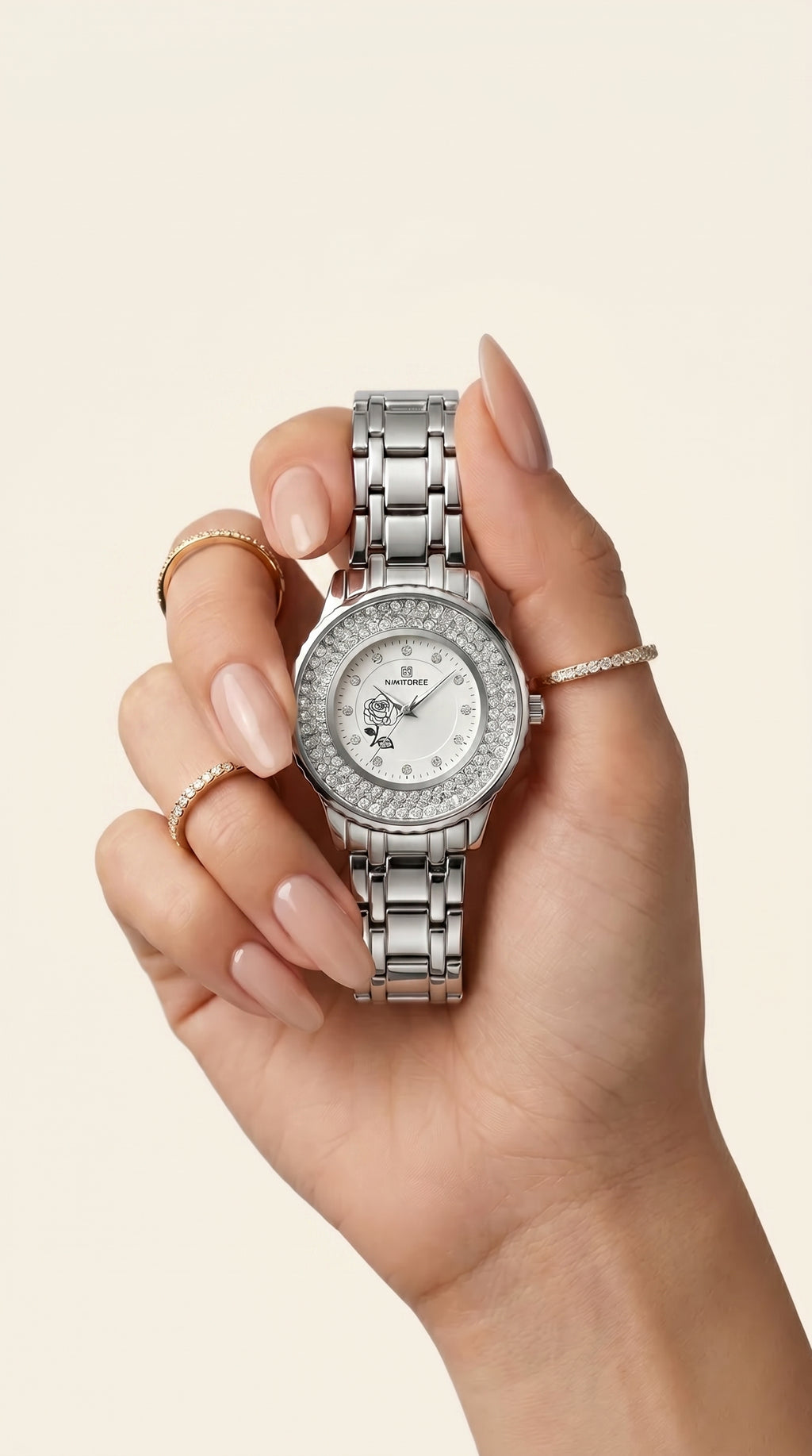 The Rosalind Floral Crystal Watch
