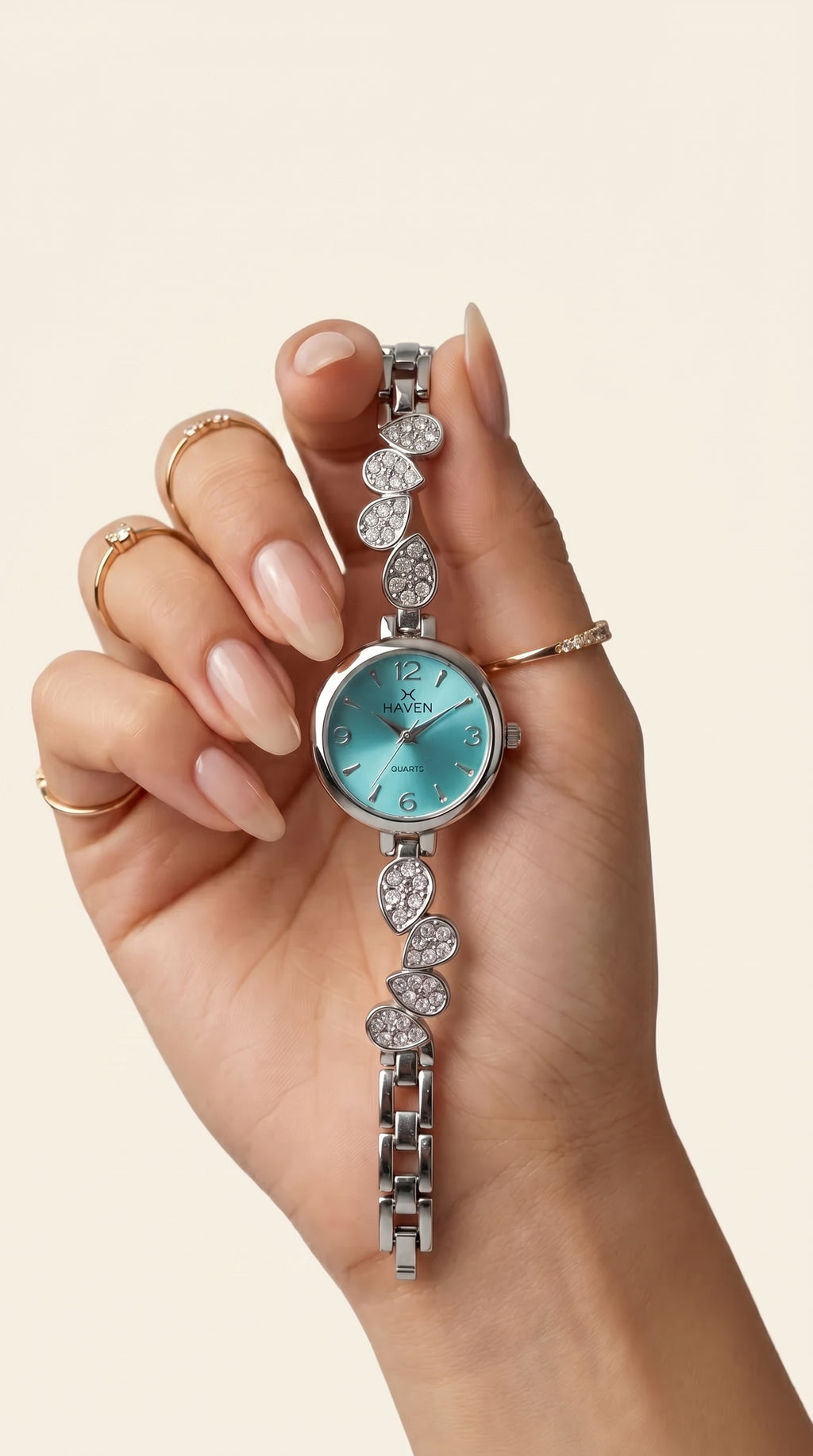 The Azure Teardrop Crystal Watch