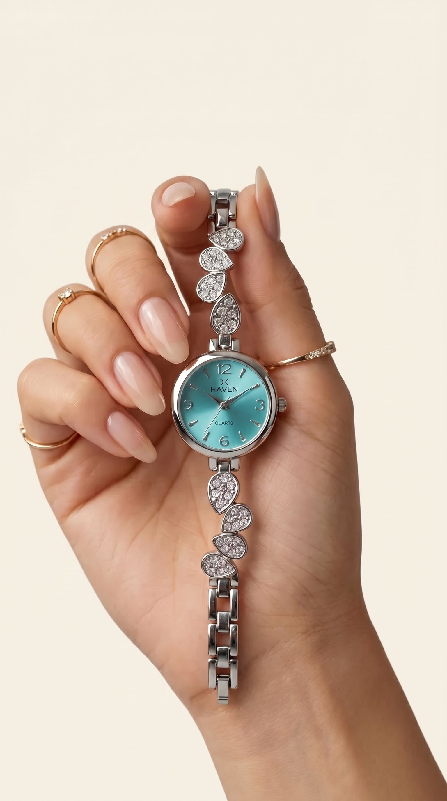 The Azure Teardrop Crystal Watch