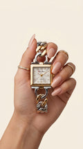 The Luna Two-Tone Cuban Watch