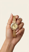 Diamond Curved Mirror Watch