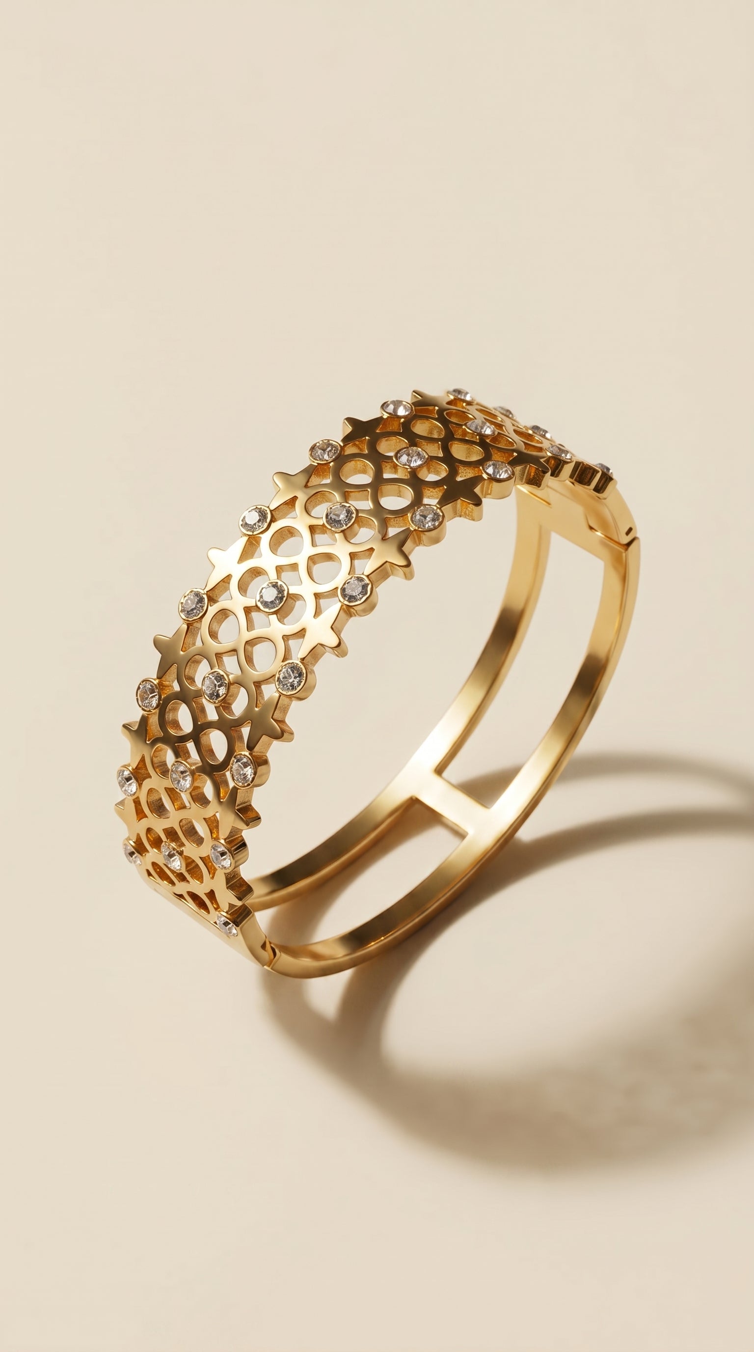 Zoya Crystal Filigree Bangle
