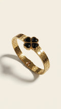 Noir Clover Bangle
