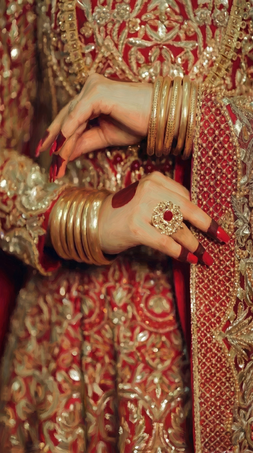 Hania Amir Viral Kangans Matte Finish Bangles 6-Pcs Set