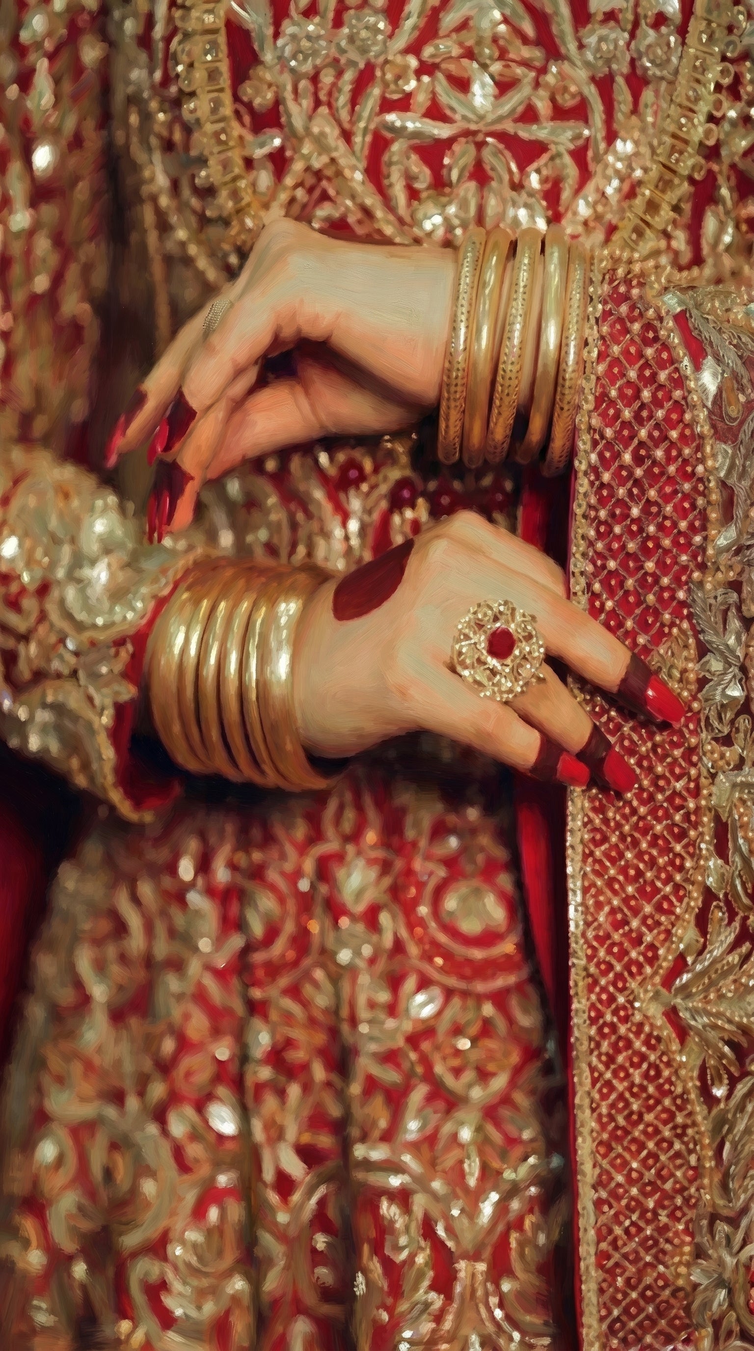 Hania Amir Viral Kangans Matte Finish Bangles 6-Pcs Set